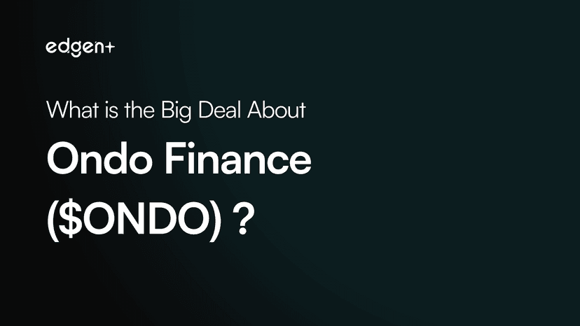 Ondo Finance ($ONDO)이 왜 이렇게 핫해?